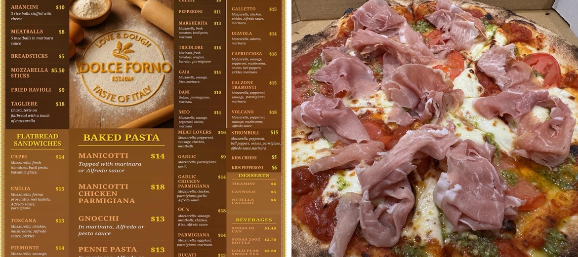 Dolce Forno Menu